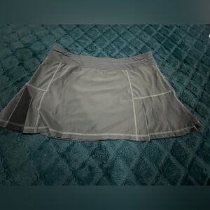 Athleta Gray Asymmetrical Tennis Skirt